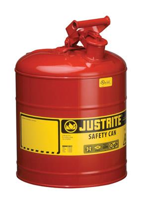 JUSTRITE 5 GAL TYPE I SAFETY CAN RED - Type I Safety Can
